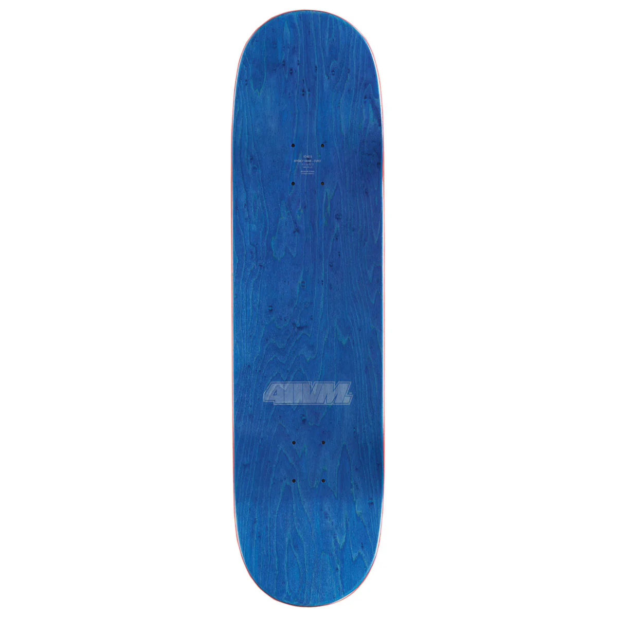 411VM Athletic 93 Skateboard Deck - White - 8.50" - Image 2