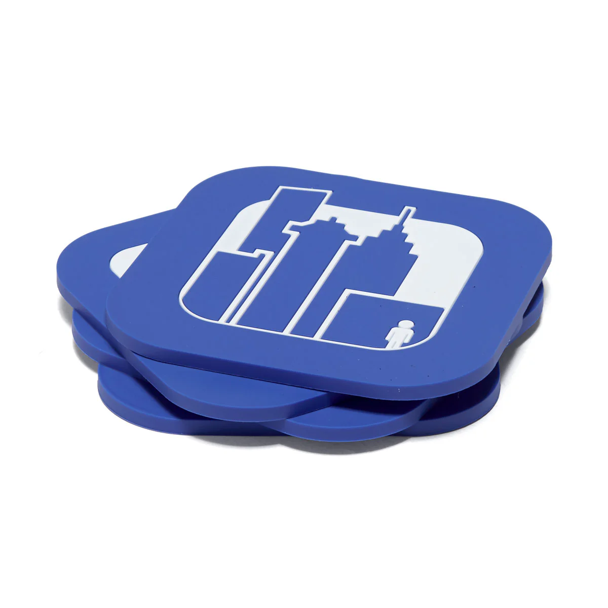 411VM Icon 4 Pack Of Coasters - Blue - Image 2