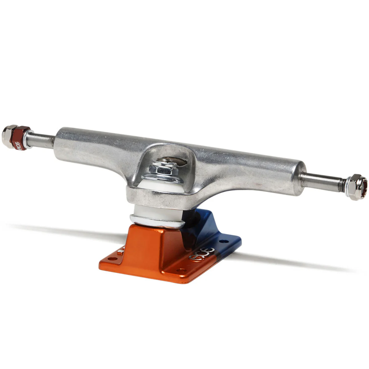 Ace AF1 Skateboard Trucks - Anodized Blue Orange/Polished - 55 - Image 2