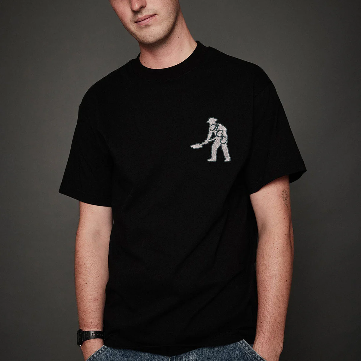 Ace x Passport Ace & Spade T-Shirt - Black - Image 4