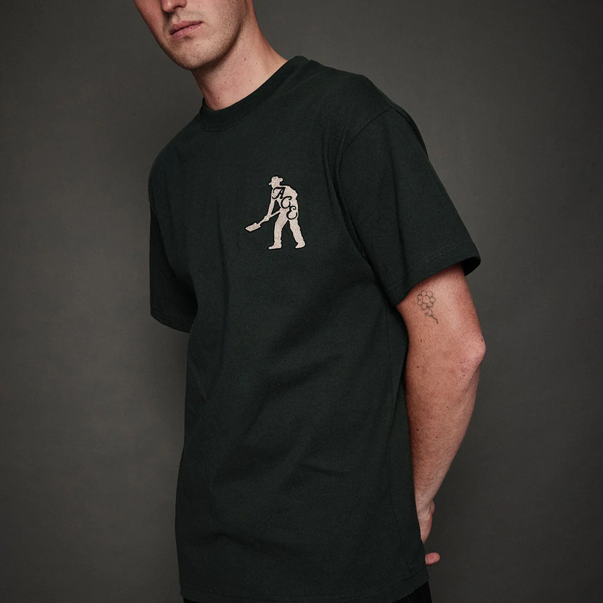Ace x Passport Ace & Spade T-Shirt - Forest Green - Image 4