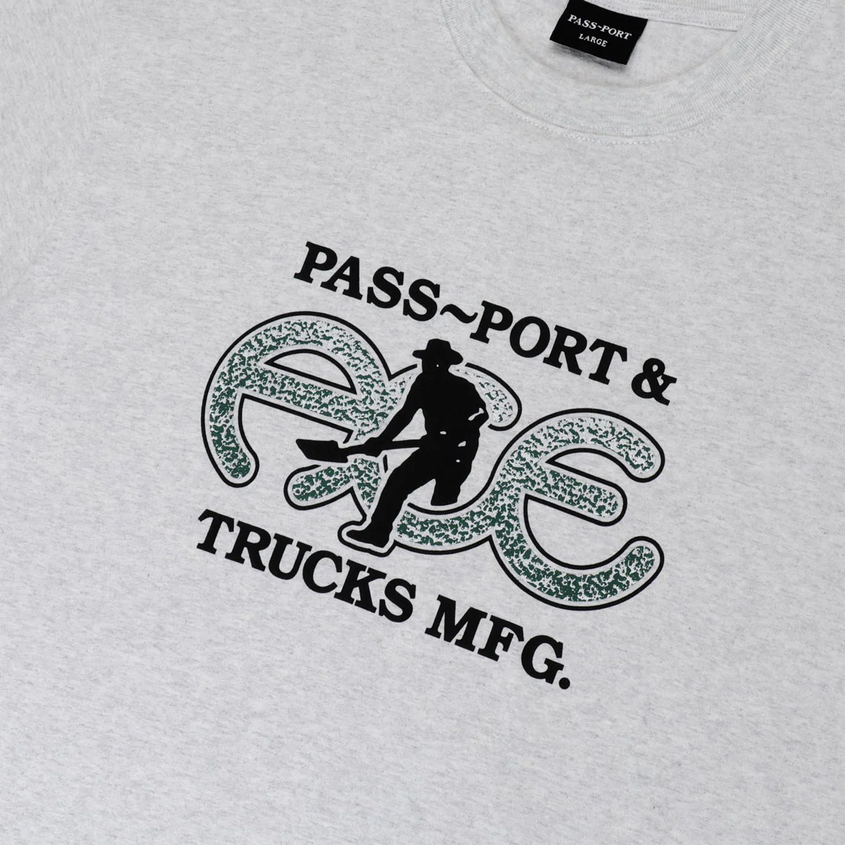 Ace x Passport Hammertone T-Shirt - Ash - Image 2