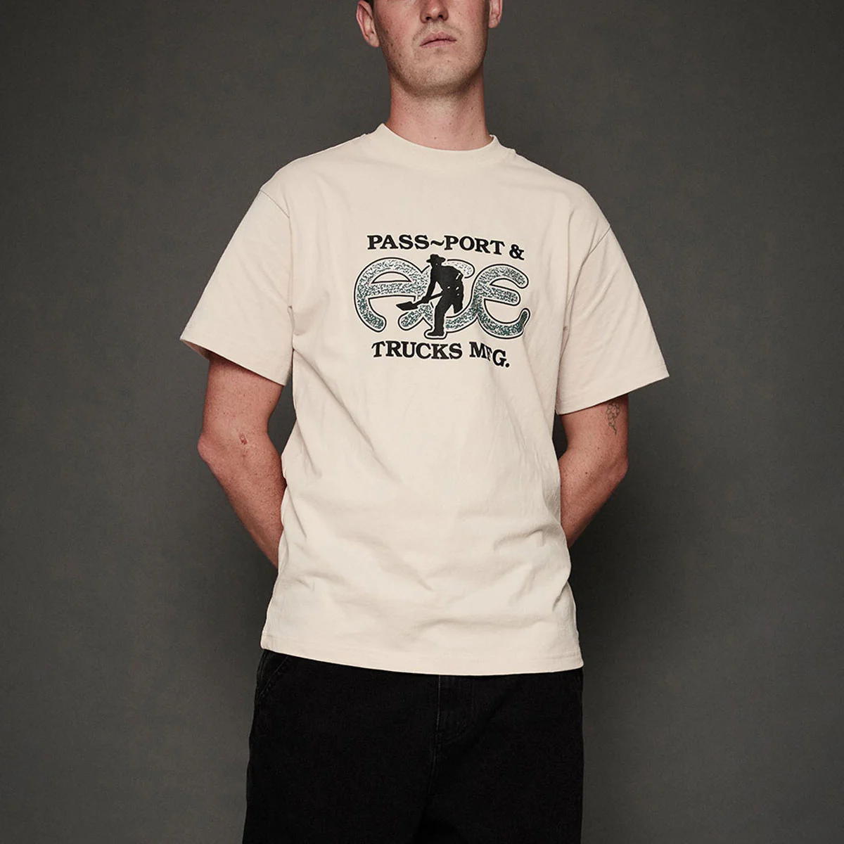 Ace x Passport Hammertone T-Shirt - Natural - Image 3