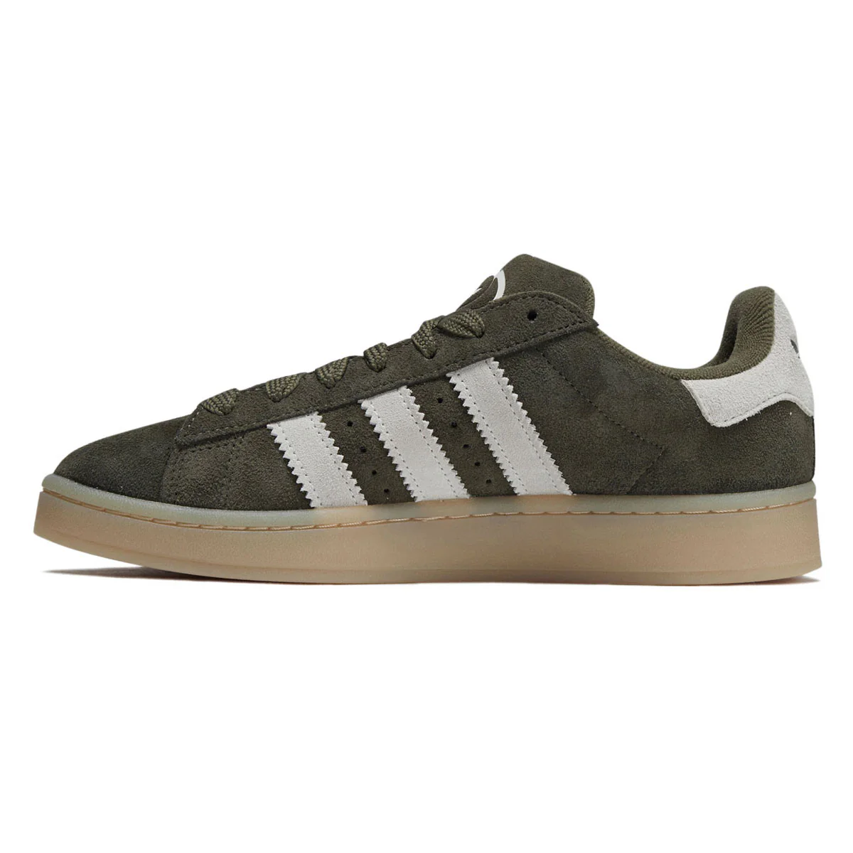 Adidas Campus 00s Shoes - Medium Dark Khaki/Off White/Gum - Image 2