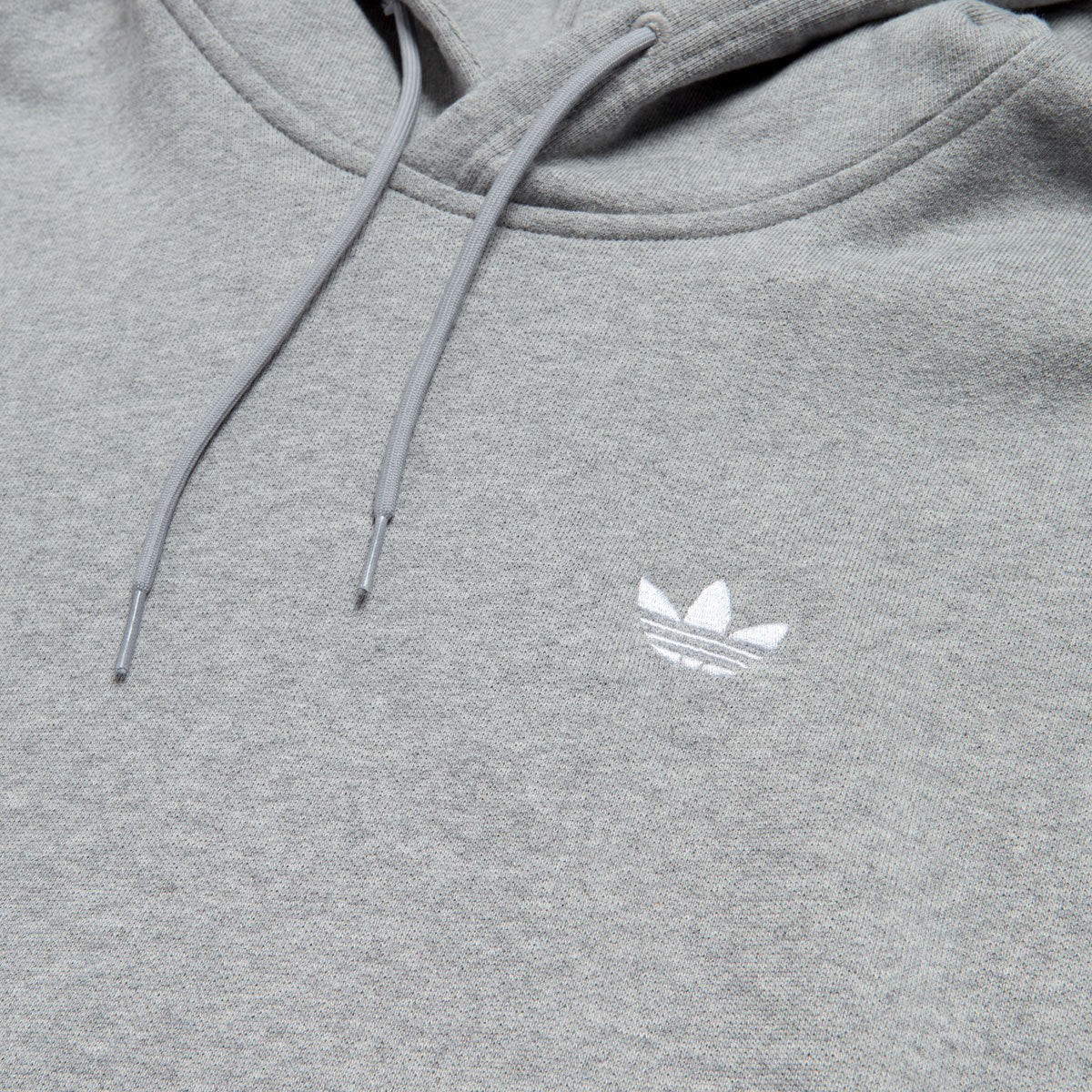 Adidas Classic Hoodie - Medium Grey Heather/White - Image 3