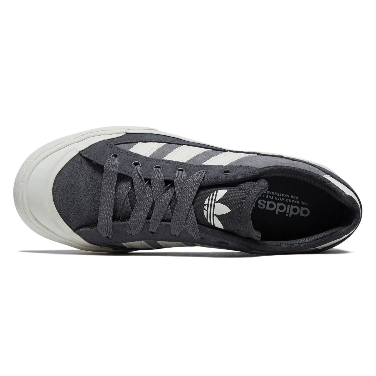 Adidas Court TNS Premiere RT Shoes - Grey/Chalk White/Grey - Image 3