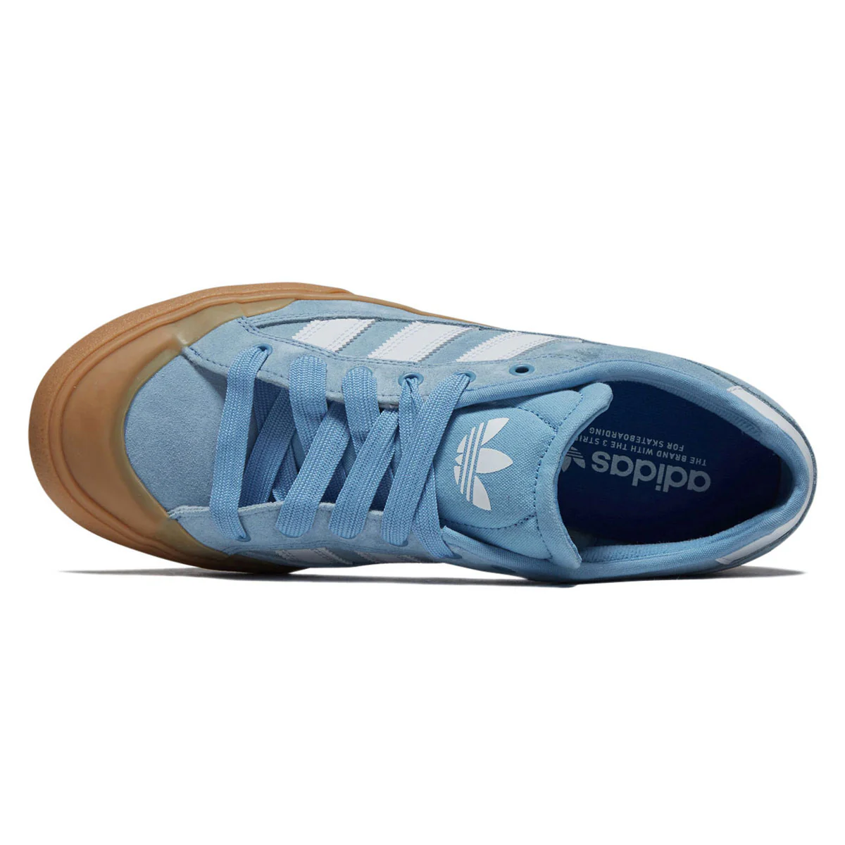 Adidas Court TNS Premiere Shoes - Preloved Blue/Ftwr White/Gum - Image 3