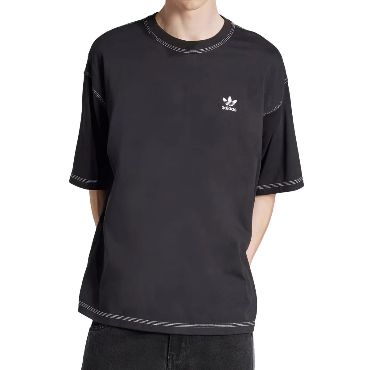 Adidas Essentials T-Shirt - Black - Image 2