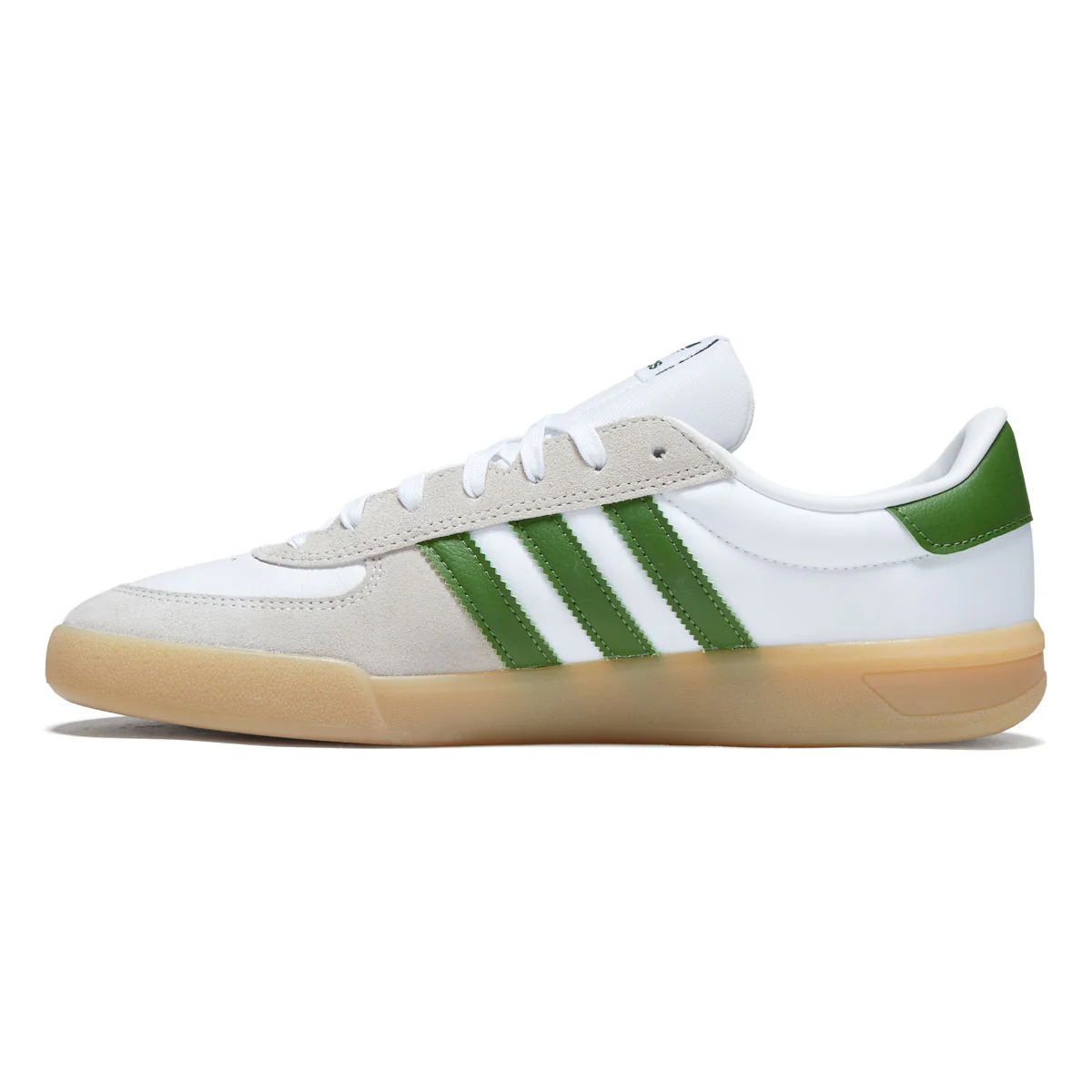 Adidas Glenburn Shoes - Ftwr White/Crew Green/Gum - Image 2