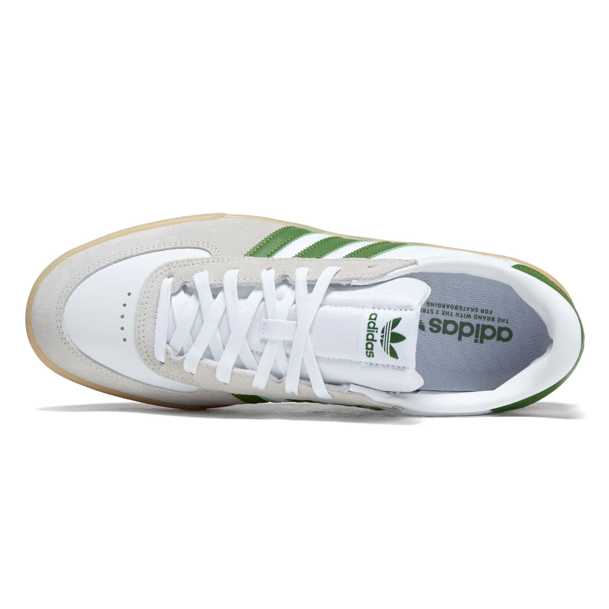 Adidas Glenburn Shoes - Ftwr White/Crew Green/Gum - Image 3