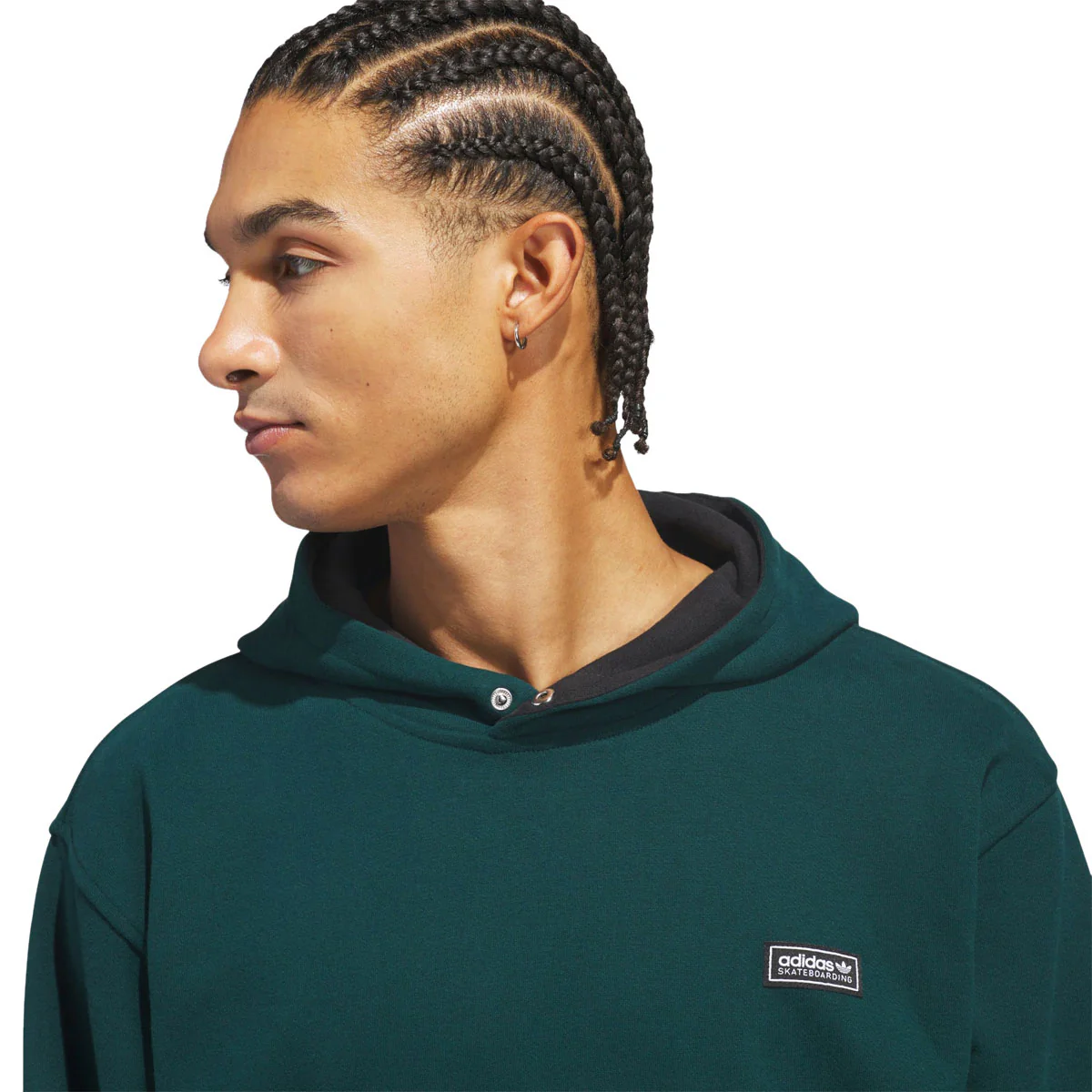 Adidas Gonz Head Hoodie - Aurora Ivy/Black - Image 4