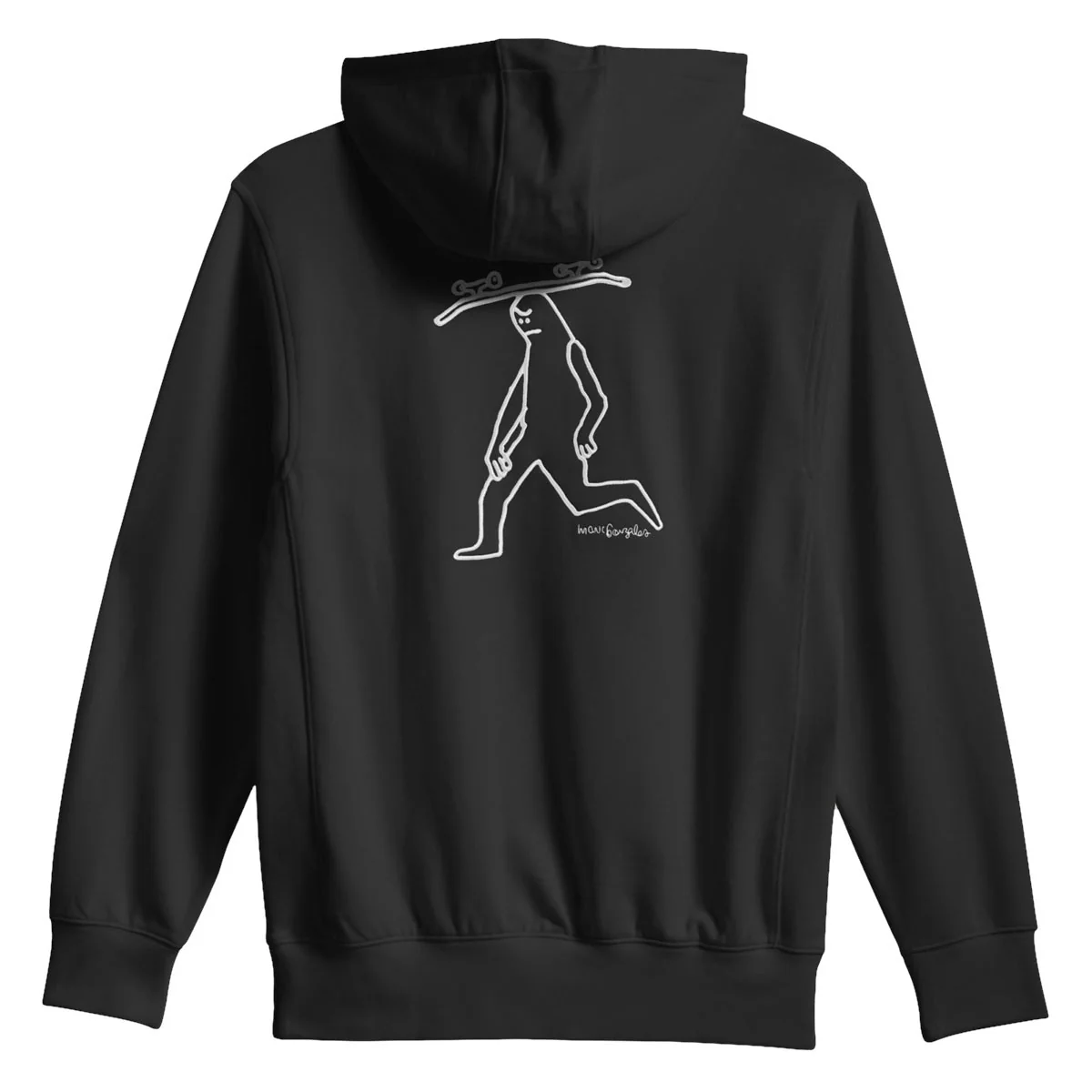 Adidas Gonz Head Hoodie - Black/Aurora Ivy - Image 5