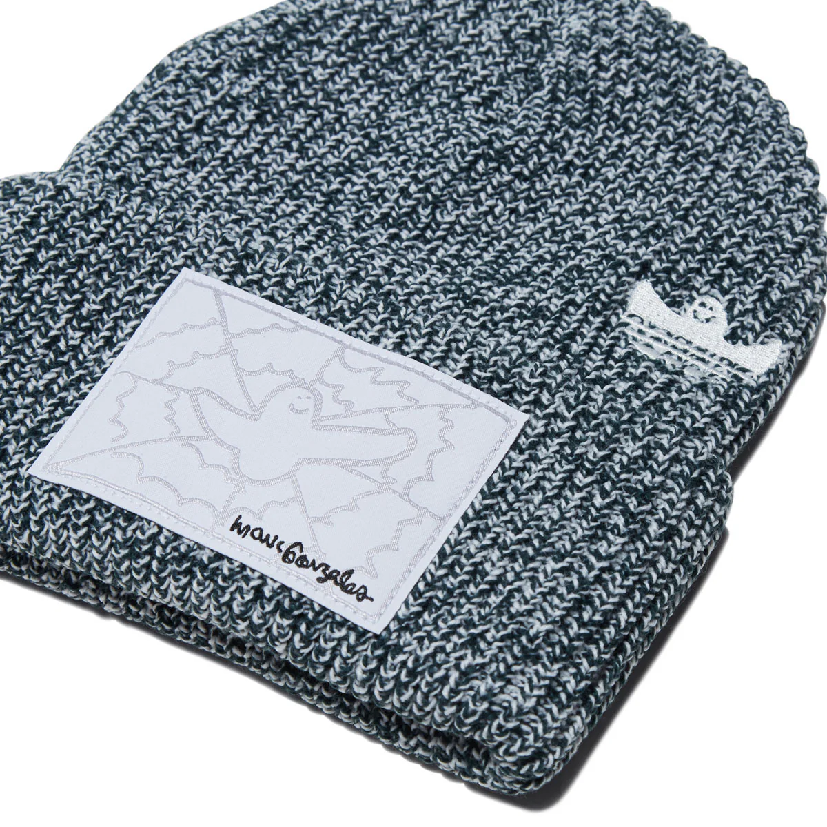 Adidas Gonz Work Beanie - Aurora Ivy/White - Image 2