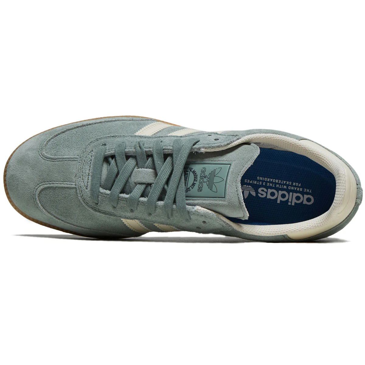 Adidas Samba Adv Shoes - Silver Green/Wonder Wheat/Gold Metallic - Image 3