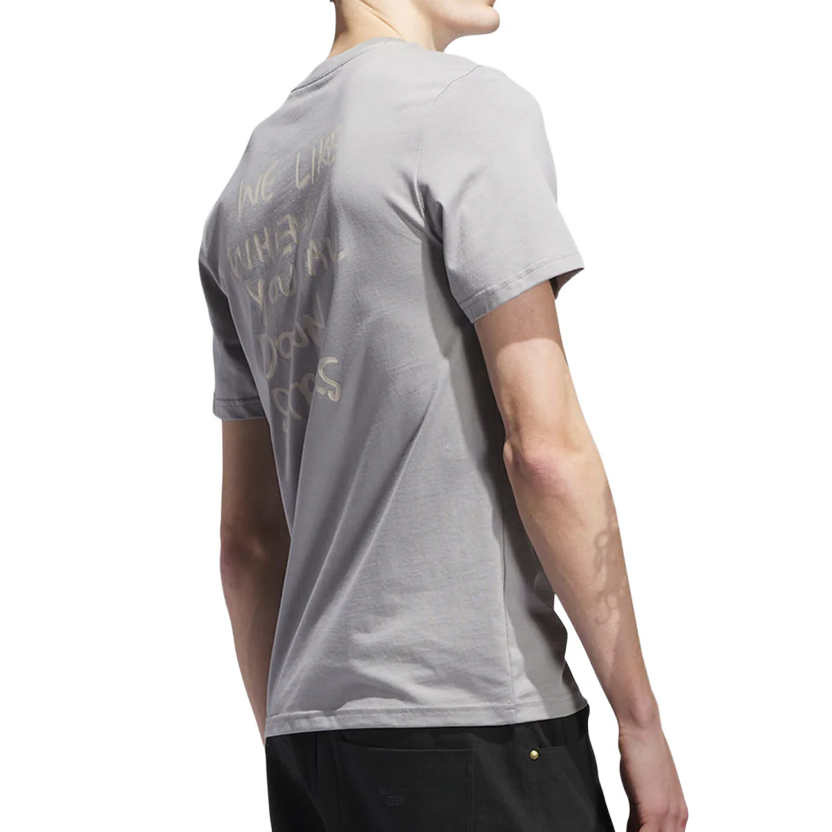Adidas Shmoofoil Stairs T-Shirt - Medium Grey/Aluminum - Image 4