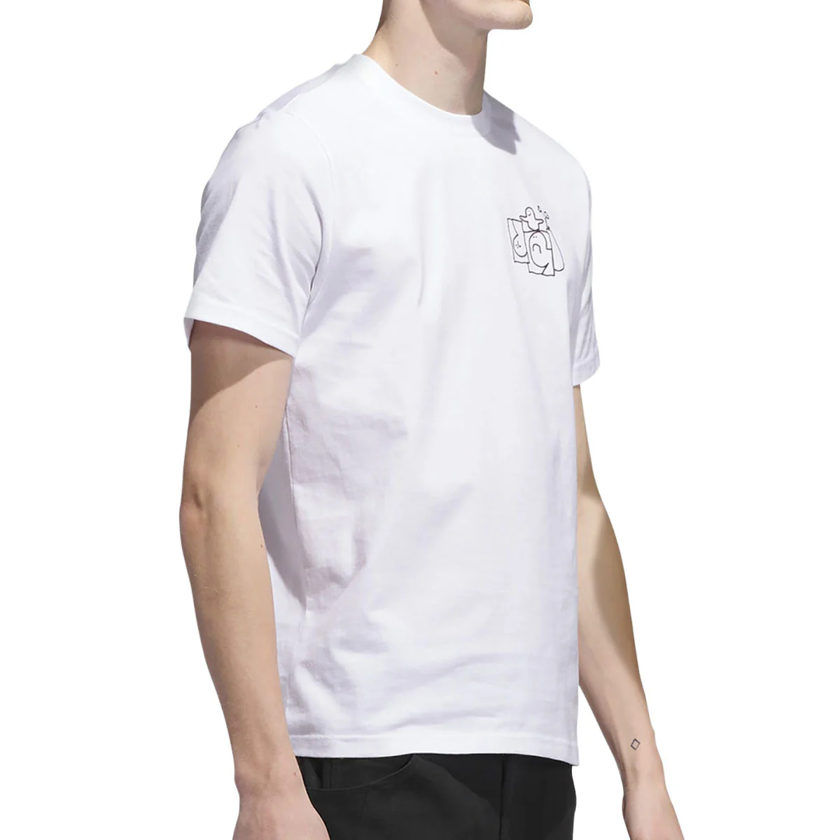Adidas Shmoofoil Stairs T-Shirt - White/Black - Image 3