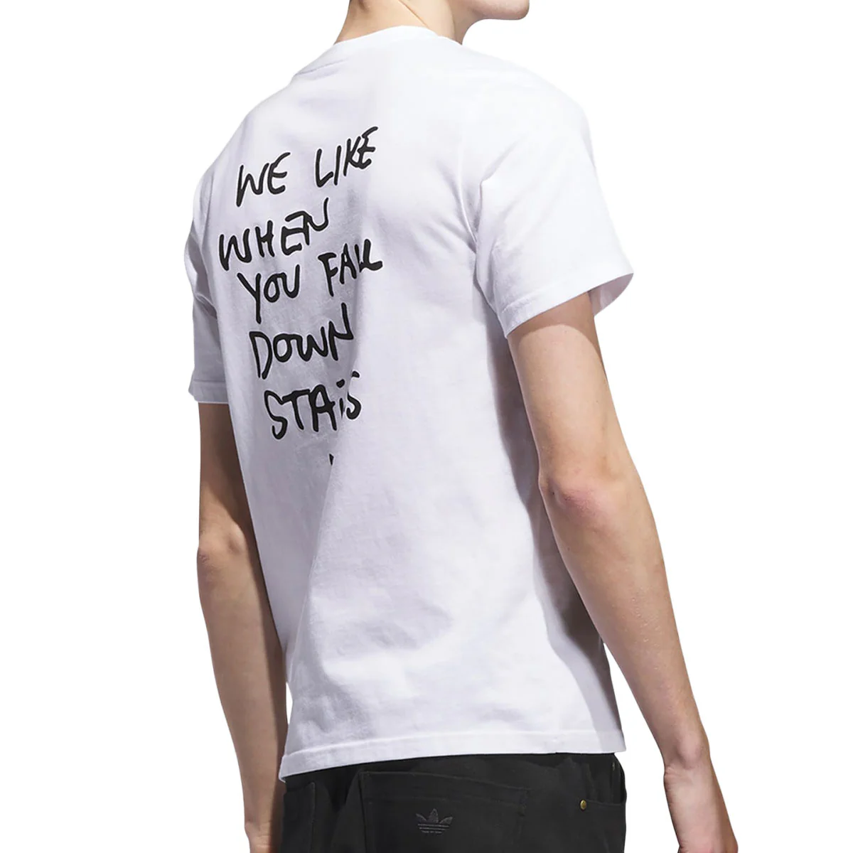 Adidas Shmoofoil Stairs T-Shirt - White/Black - Image 4