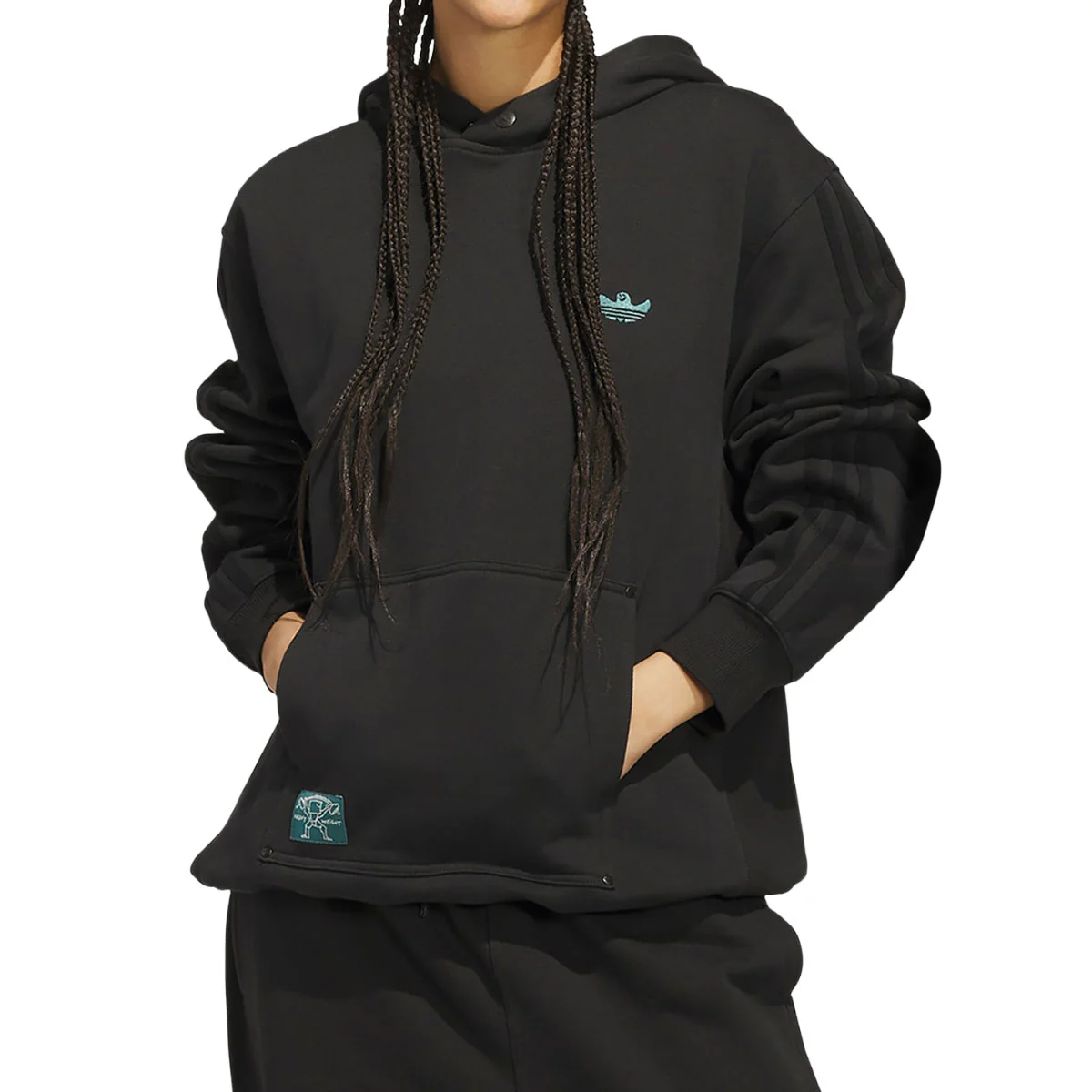 Adidas Shmoofoil Heavyweight Hoodie - Black - Image 2