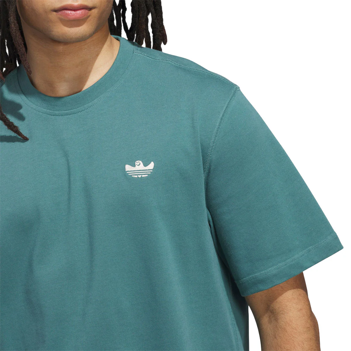 Adidas Shmoofoil Heavyweight T-Shirt - Preloved Teal - Image 4