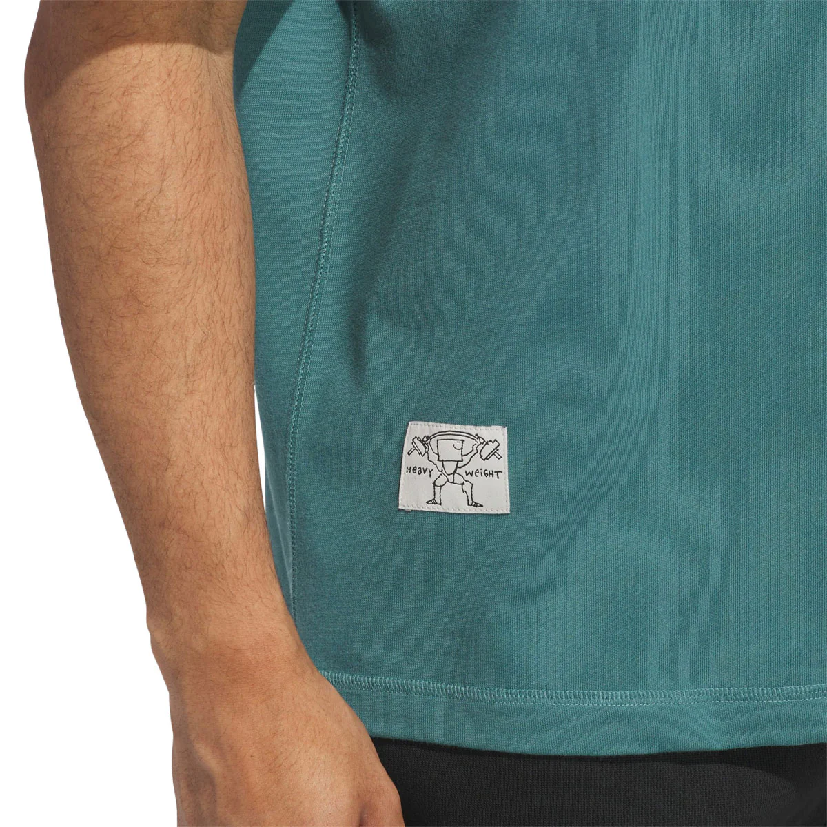Adidas Shmoofoil Heavyweight T-Shirt - Preloved Teal - Image 5