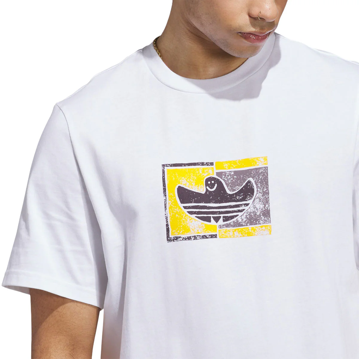 Adidas Shmoohaus T-Shirt - White/Aurora Black - Image 4