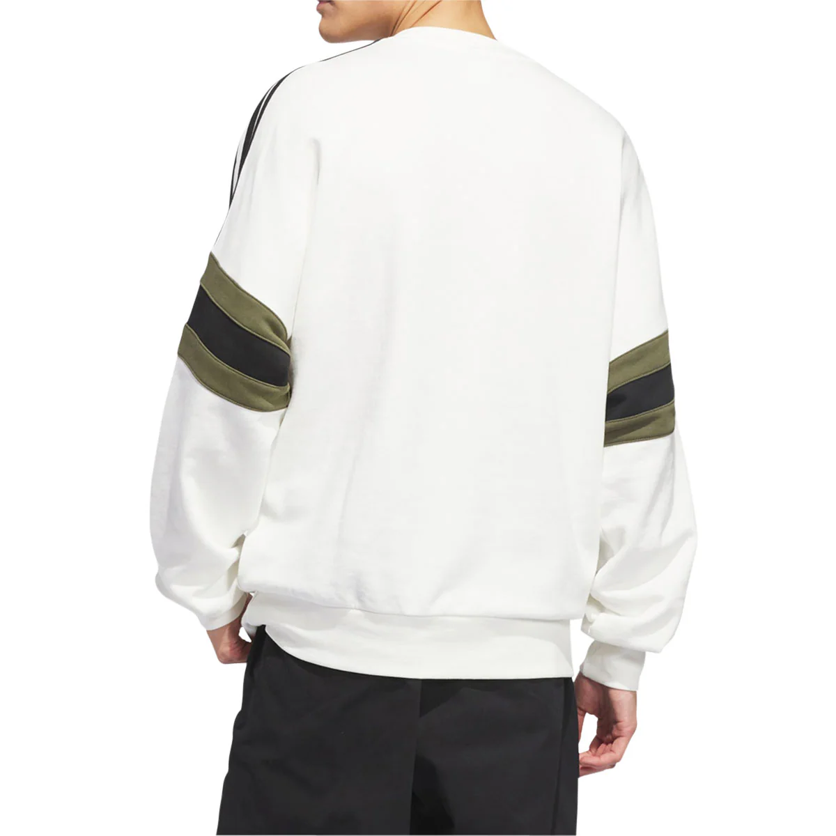 Adidas Skate OG Sweatshirt - Core White/Olive Strata/Black - Image 2