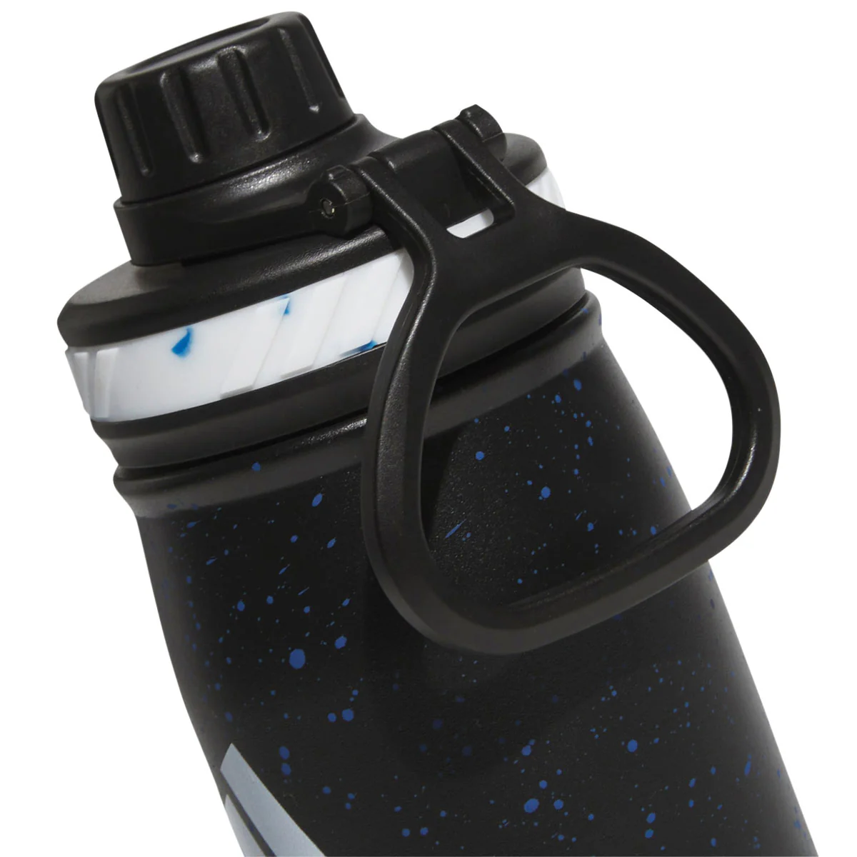 Adidas Steel 600 Metal Bottle - Black/Bright Royal Blue/White - Image 3