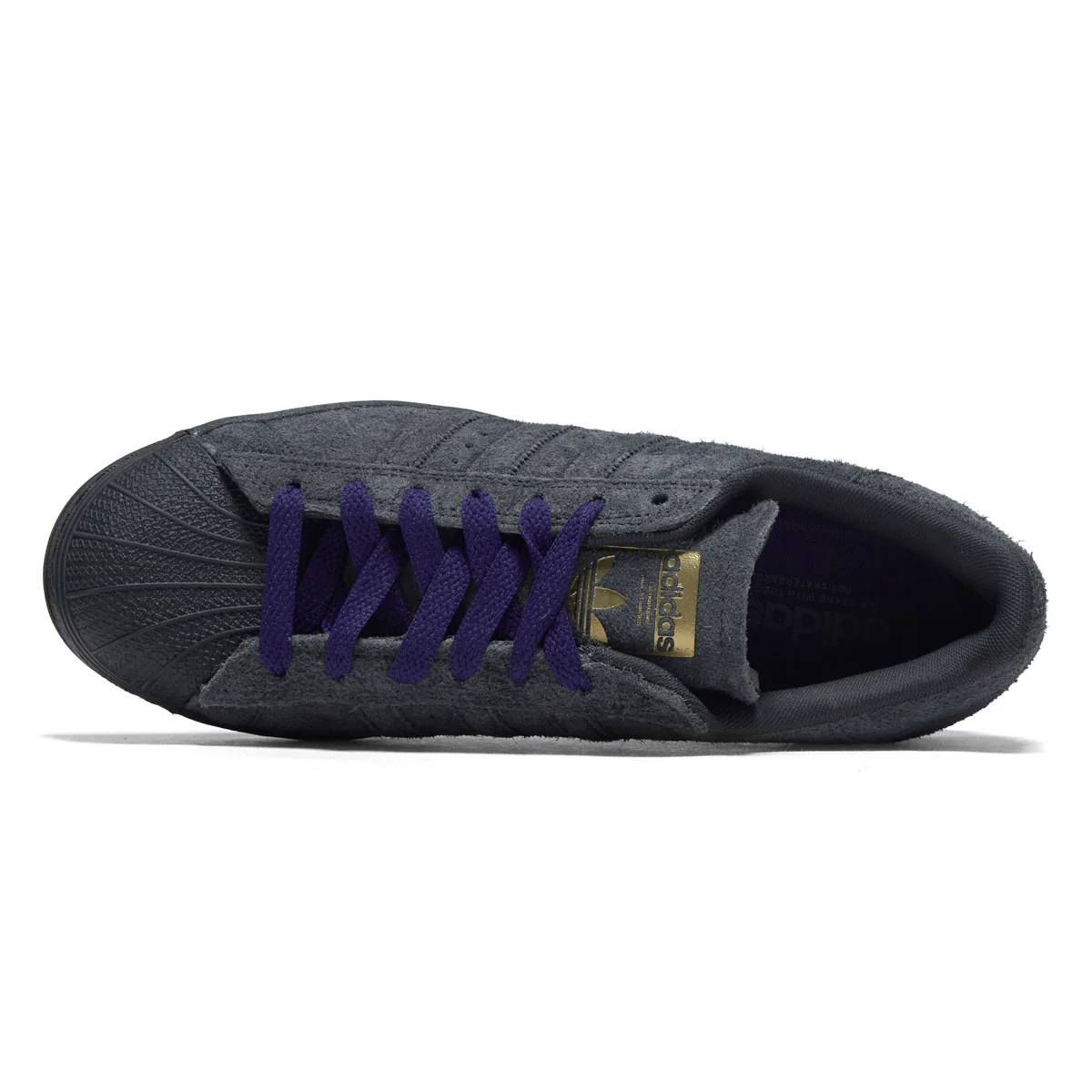 Adidas Superstar ADV Shoes - Carbon/Carbon/Purple - Image 3