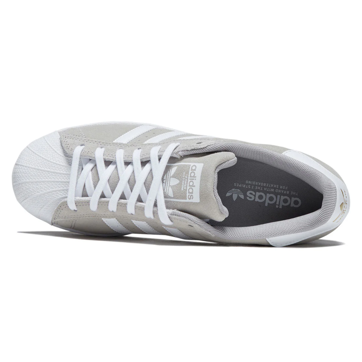 Adidas Superstar ADV Shoes - Clear Granite/Ftwr White/Gold Metallic - Image 3