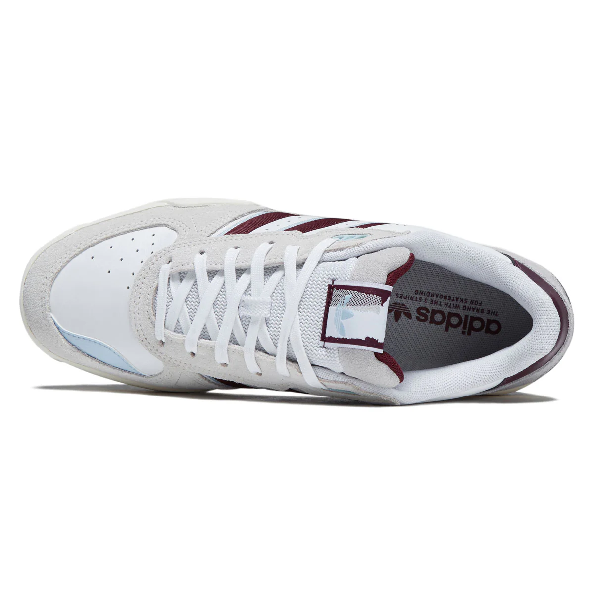 Adidas Tekkira Cup Shoes - Ftwr White/Maroon/Clear Sky - Image 3