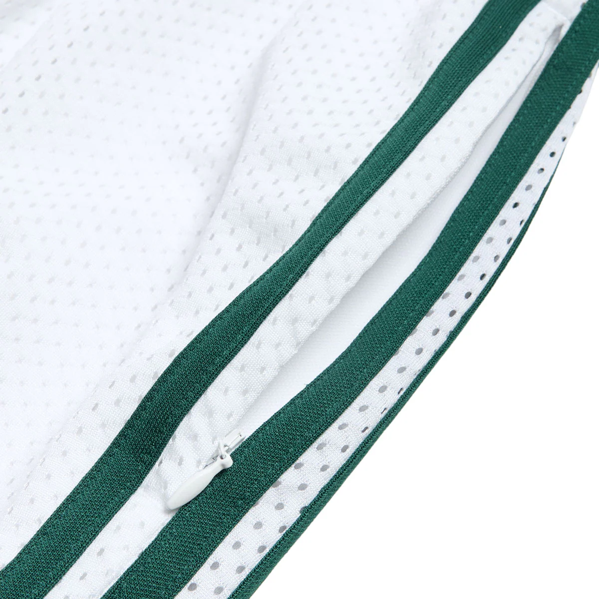 Adidas Tyshawn B Shorts - White/Matte Gold/Collegiate Green - Image 3