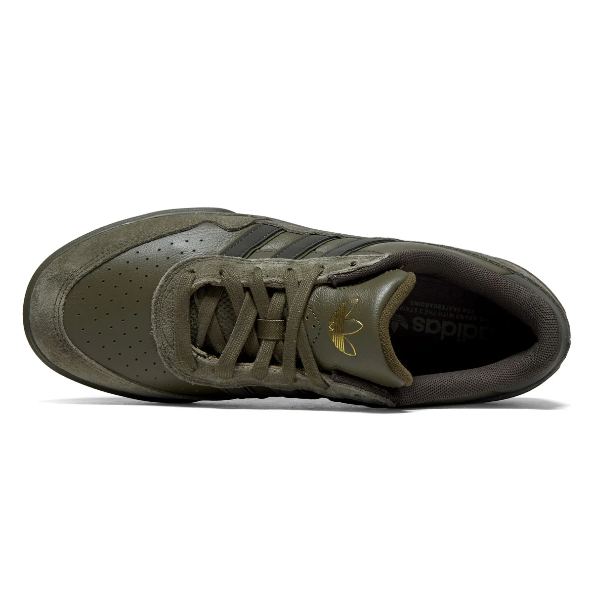 Adidas Tyshawn II Shoes - Olive Strata/Shadow Olive/Gum - Image 3