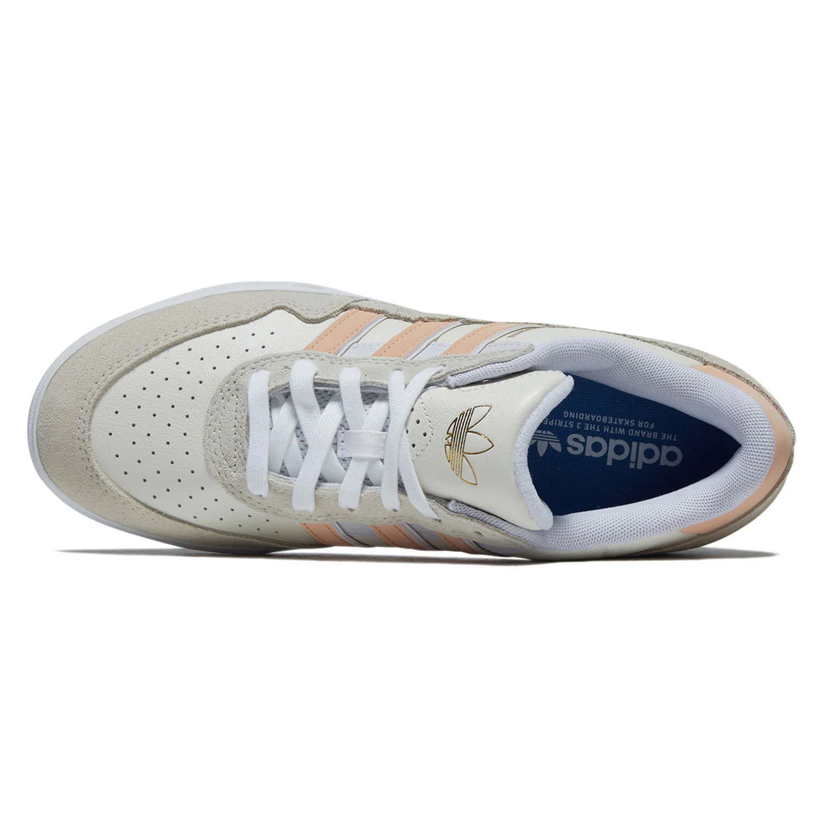 Adidas Tyshawn II Shoes - Wonder White/Powder Coral/Off White - Image 3
