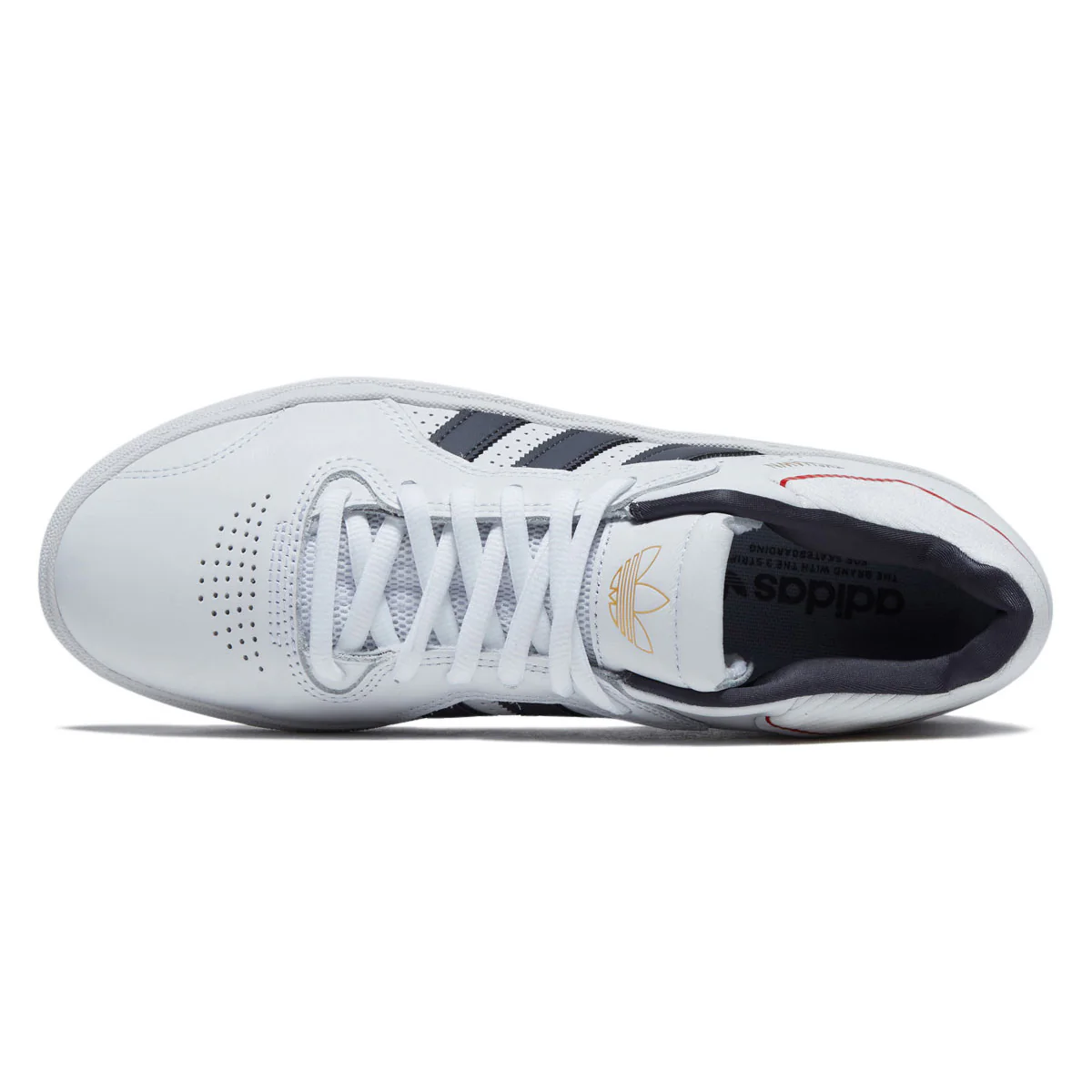 Adidas Tyshawn Shoes - Ftwr White/Aurora Onix/Collegiate Red - Image 3