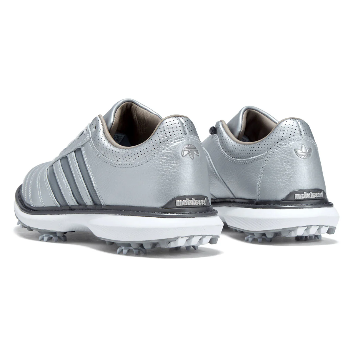 Adidas x Metalwood MC70 Golf Shoes - Silver Metallic/Iron Metallic/Grey - Image 5