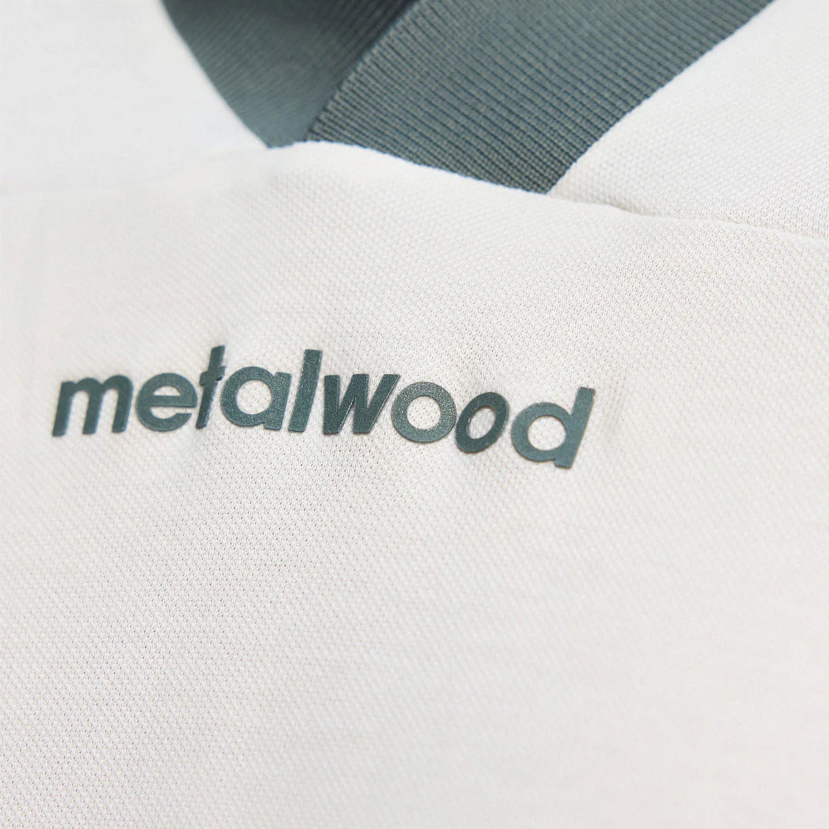 Adidas x Metalwood Originals Polo Shirt - Chalk White - Image 3