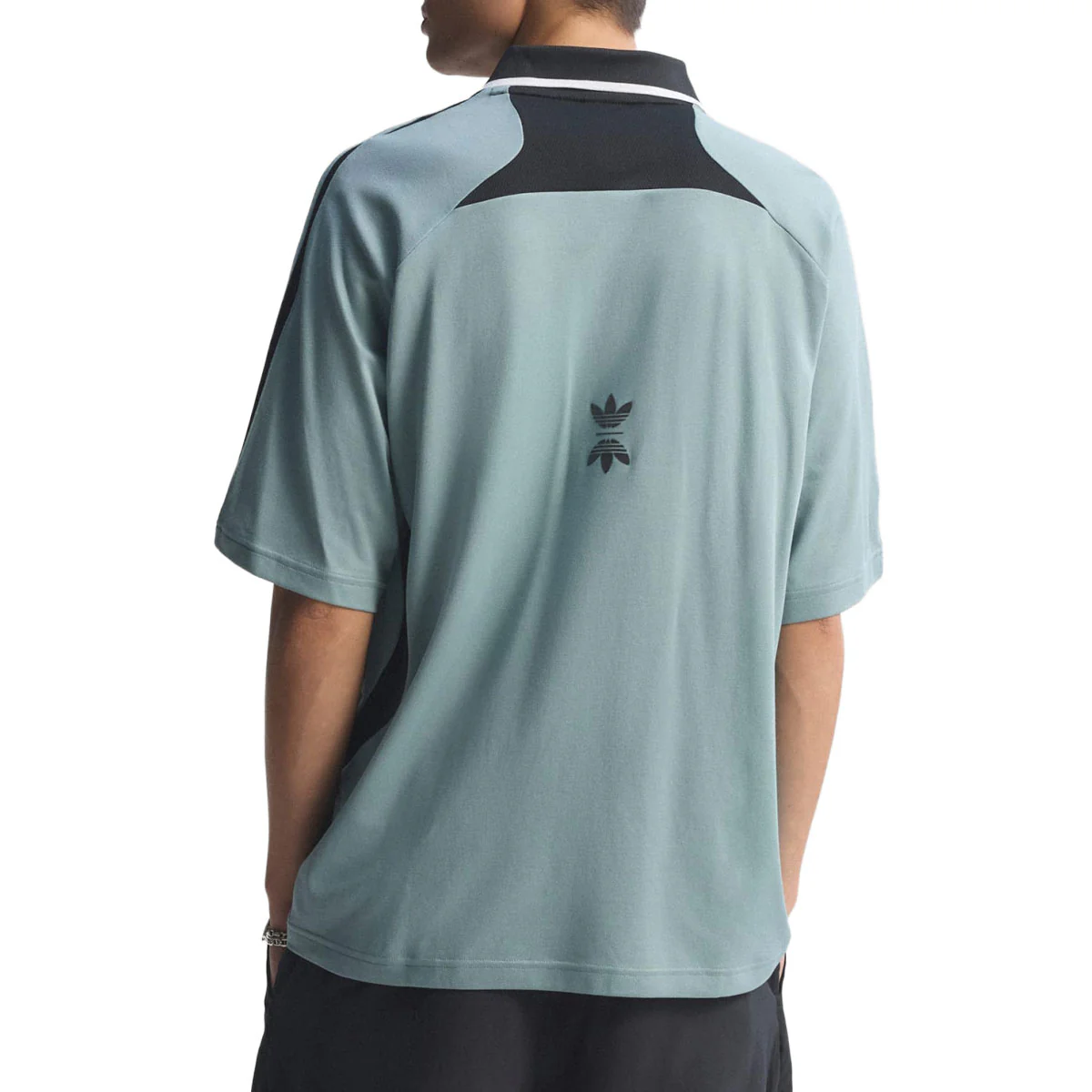 Adidas x Metalwood Originals Polo Shirt - Green Earth - Image 2