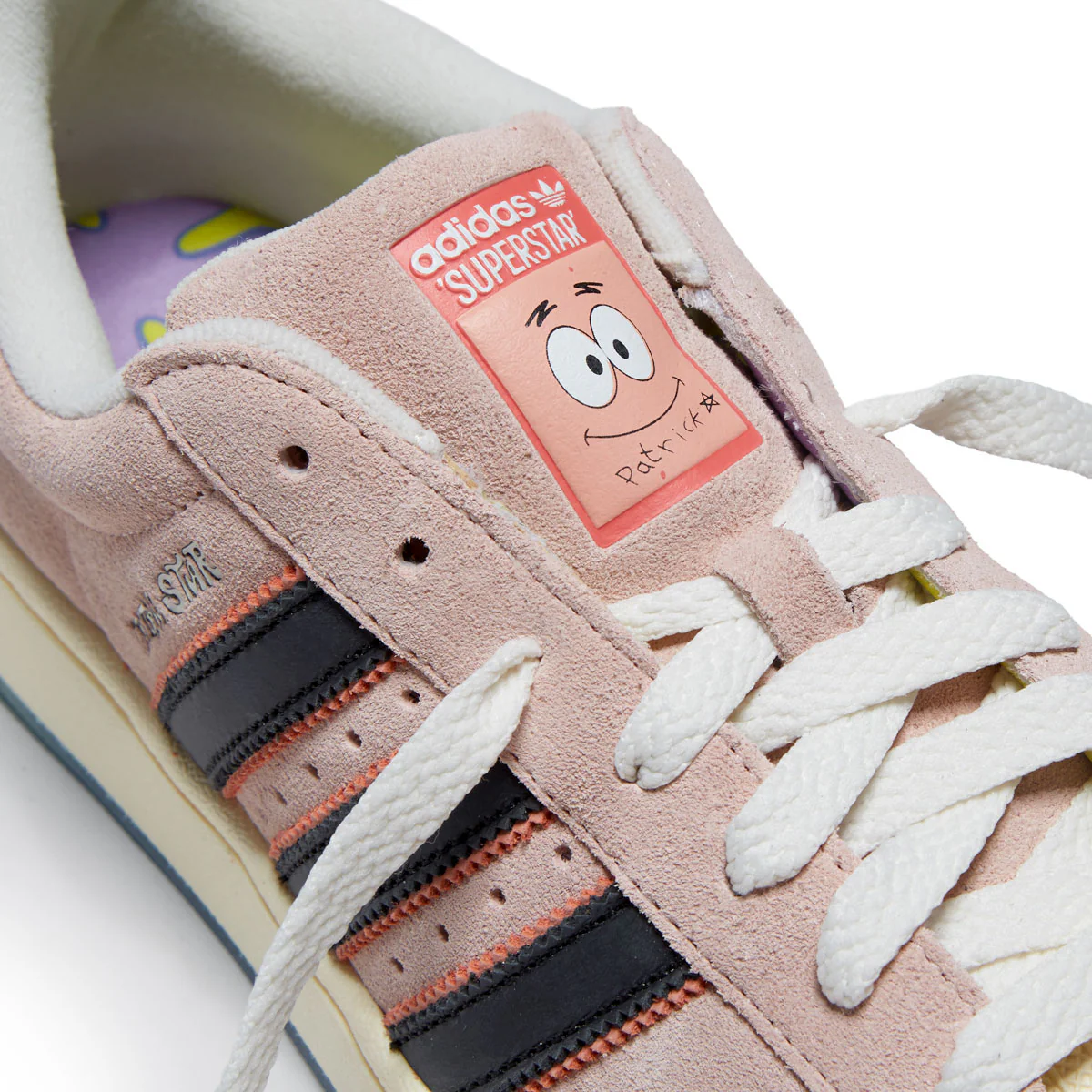 Adidas x Spongebob Patrick Superstar II Shoes - Pink/Core Black/Wonder Clay - Image 5