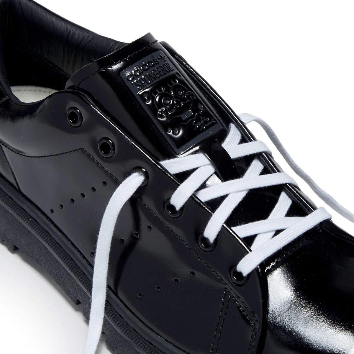 Adidas x Spongebob Stan Smith Freizeit Shoes - Core Black/Core Black/Ftwr White - Image 5