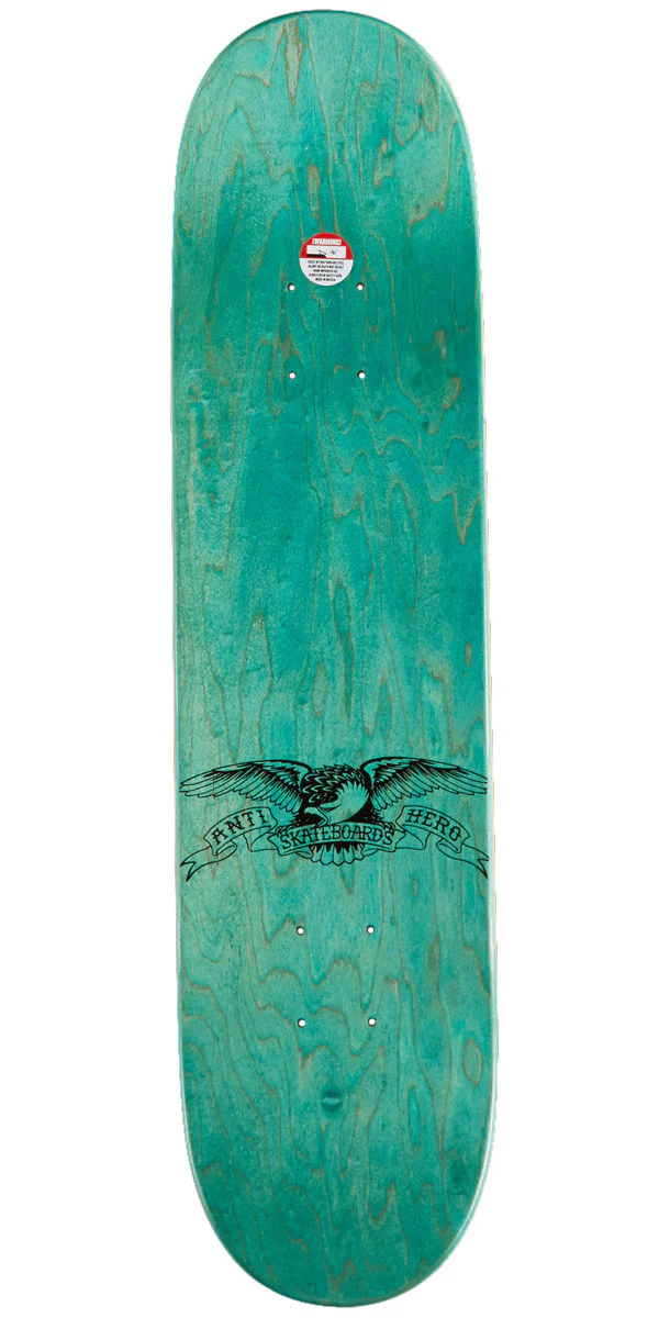 Anti-Hero Classic Eagle Mini Skateboard Deck - Yellow - 7.30" - Image 2