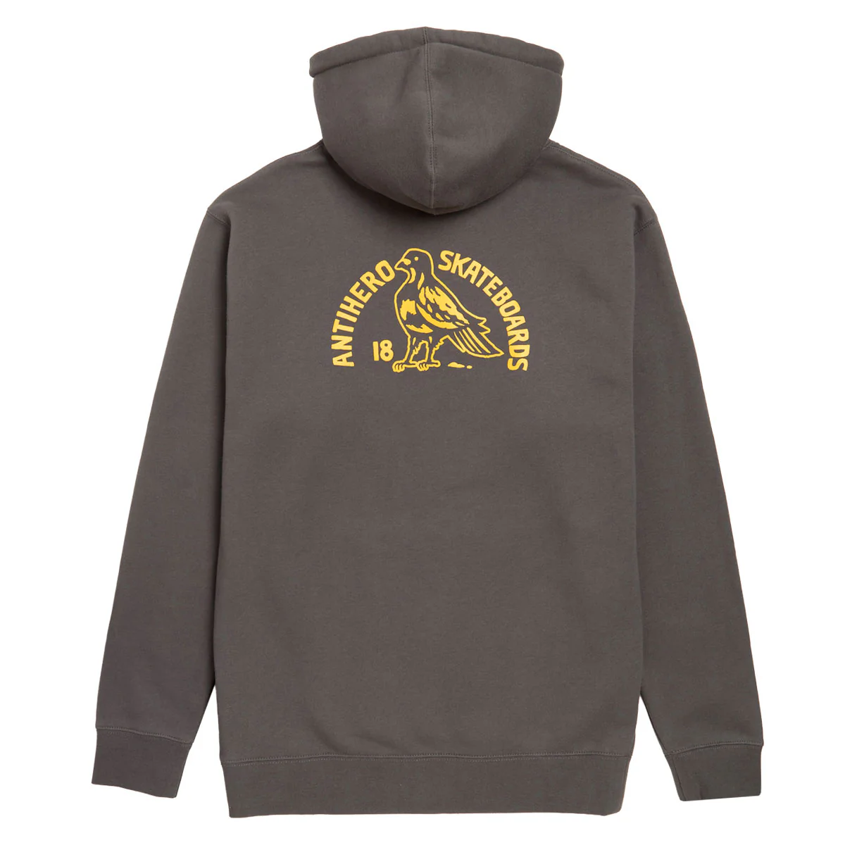Anti-Hero Clubhouse Hoodie - Charcoal/Yellow - Image 2