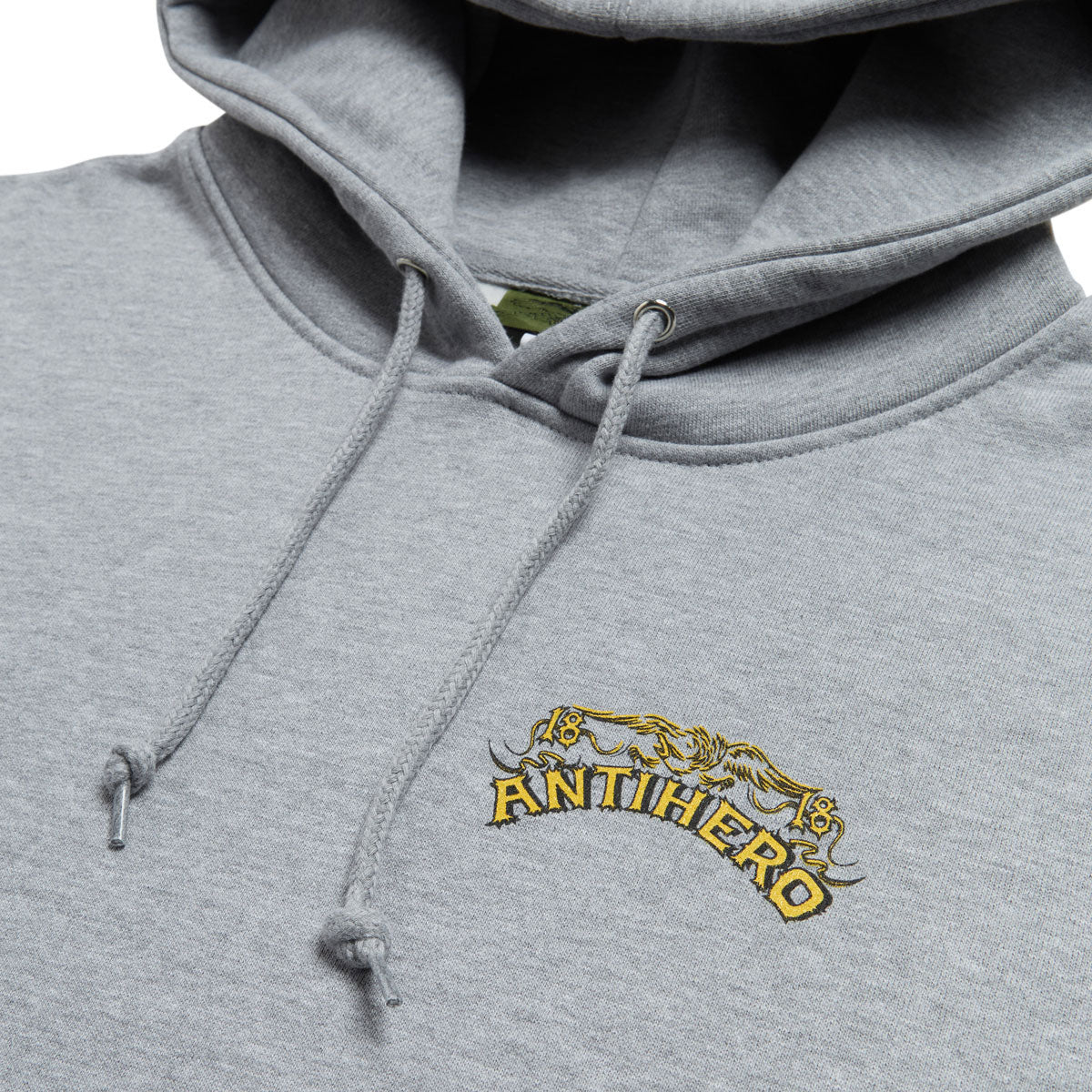 Anti-Hero Customs Hoodie - Heather Grey - Image 3