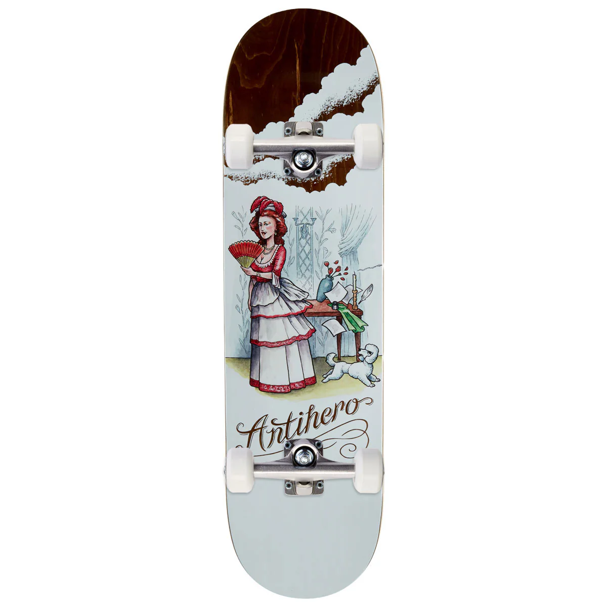 Anti-Hero Daan Flaturlent Beauties Skateboard Complete - White - 8.50"