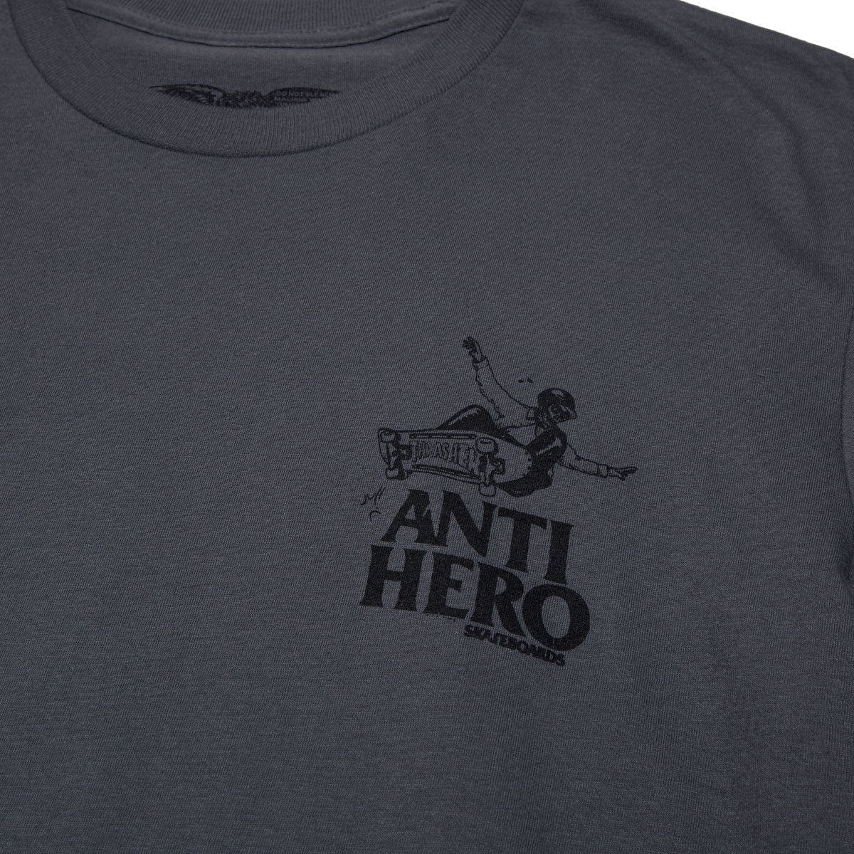 Anti-Hero Phelps Lance Dbl T-Shirt - Asphalt/Black - Image 3