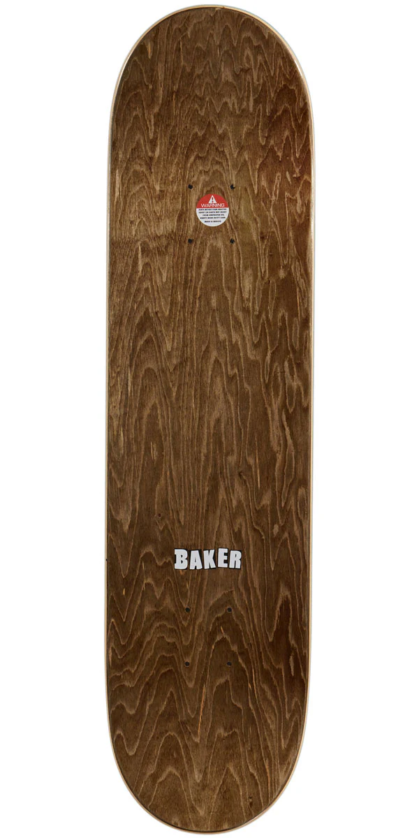 Baker Brand Logo Skateboard Deck - Black/White - 8.00" - Image 2