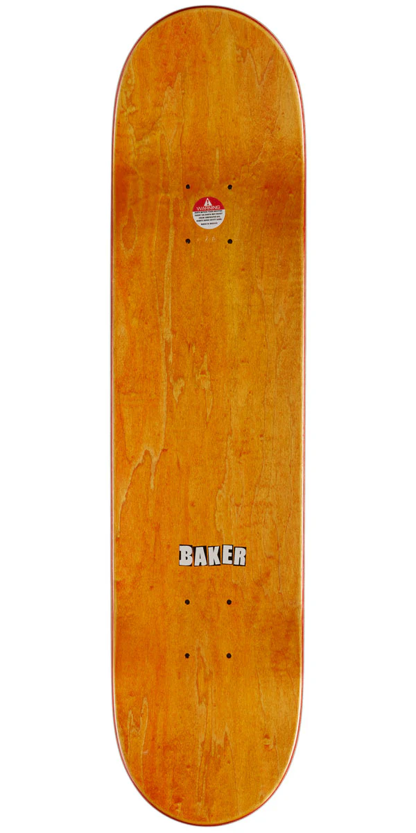 Baker Brand Logo Skateboard Deck - White - 7.56" - Image 2
