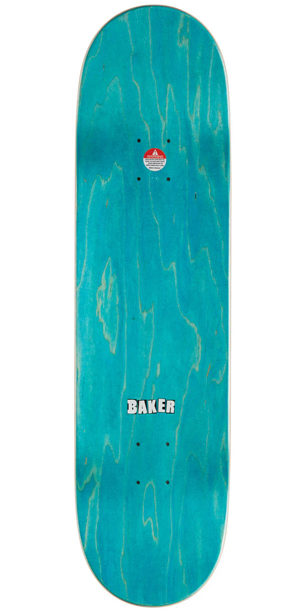 Baker Brand Logo Skateboard Deck - White - 8.50" - Image 2