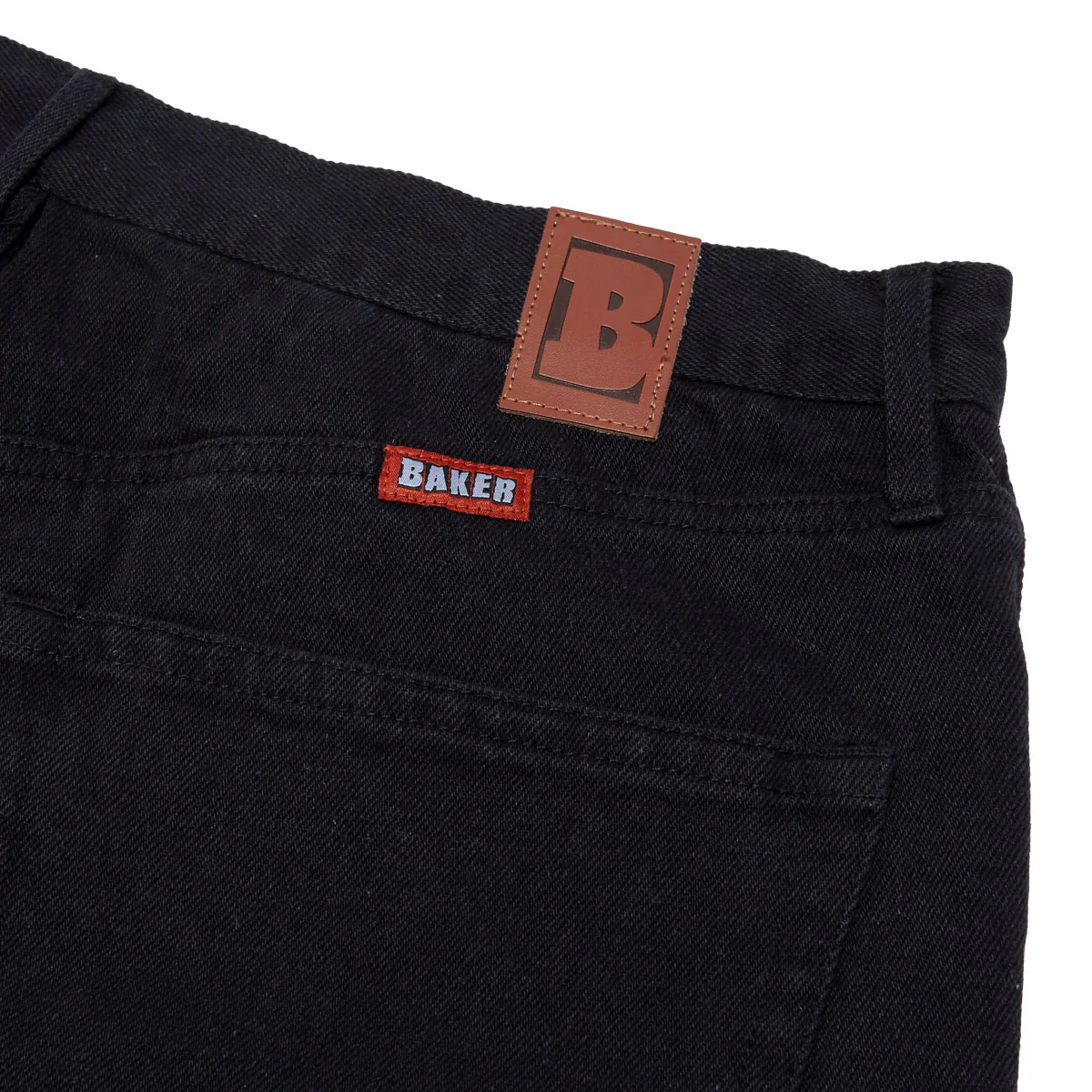 Baker Warner Denim Shorts - Black - Image 4