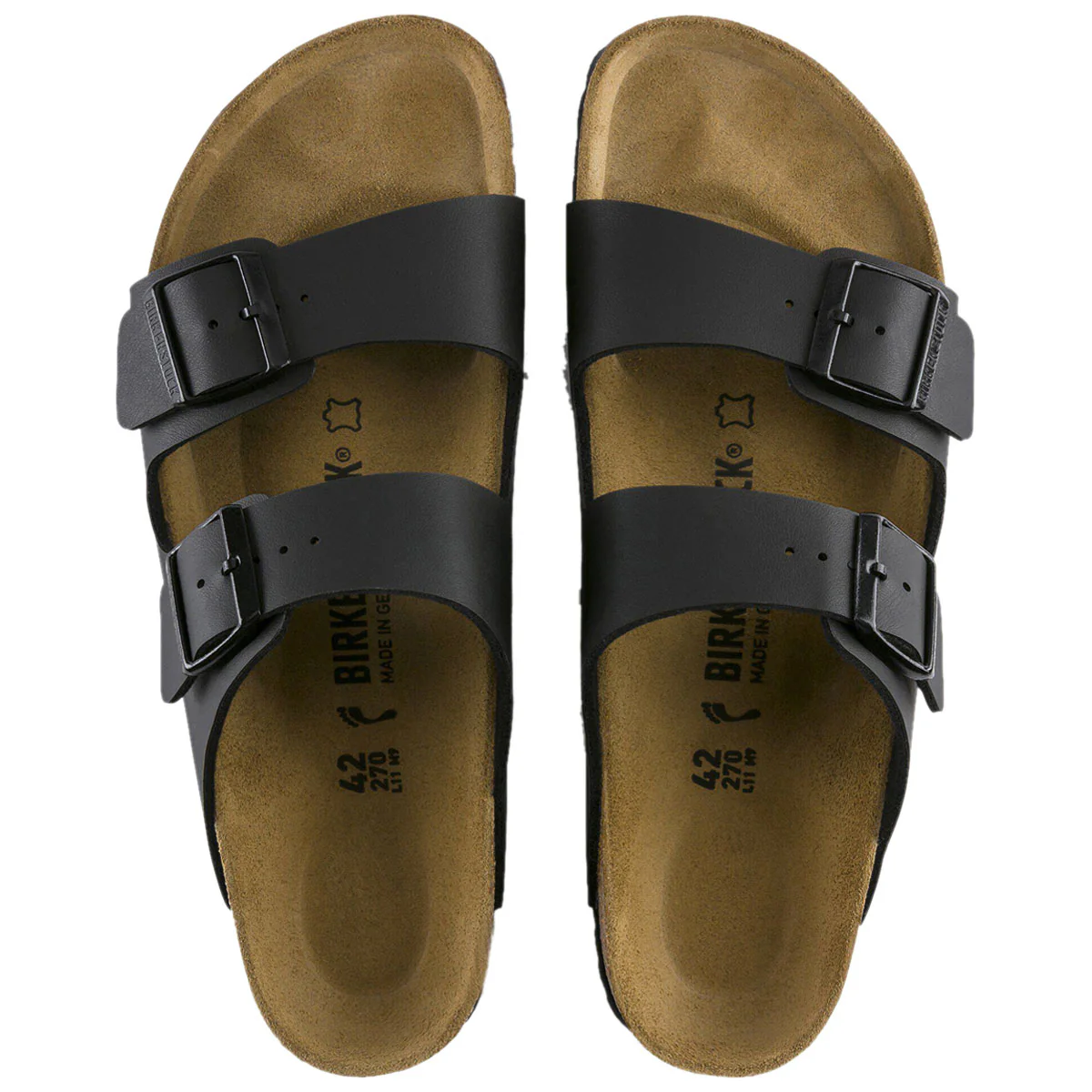 Birkenstock Arizona Sandals - Black Birko-Flor - Image 3