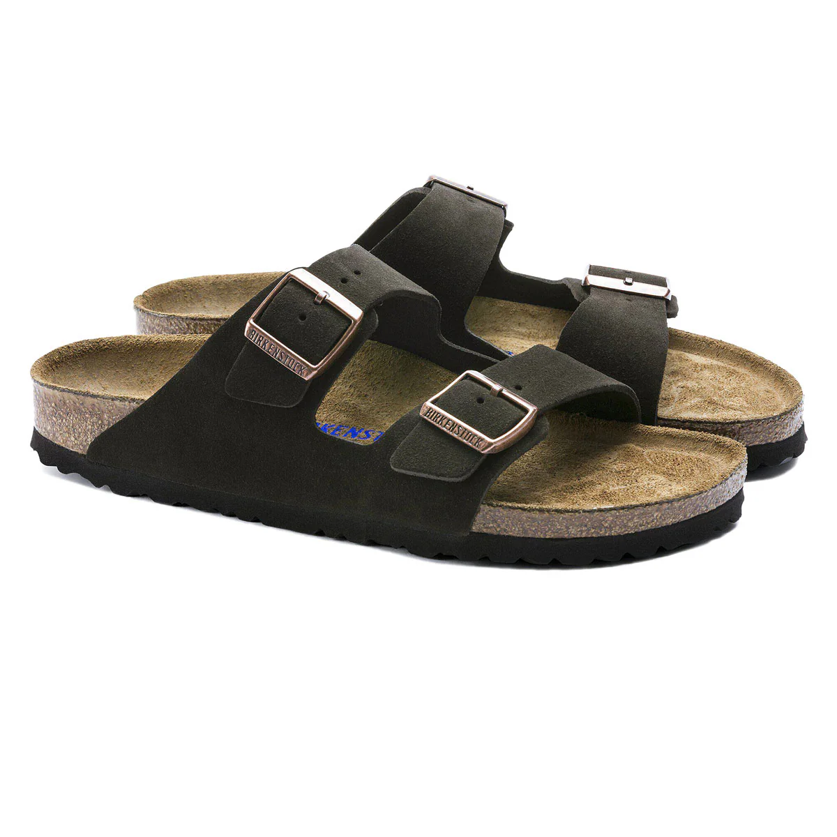 Birkenstock Arizona Soft Footbed Sandals - Mocha Suede - Image 2